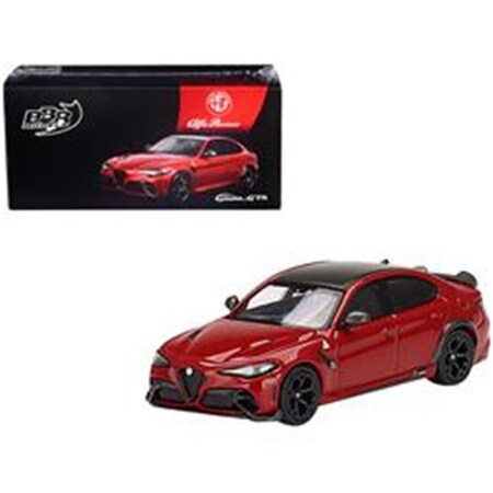 Placard 1-64 Scale Alfa Romeo Giulia GTA Rosso GTA Red with Carbon Top Diecast Model Car PL3483494